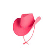 Adult Texan Wild West Country Cowgirl Cowboy Hat - Hot Pink with Band