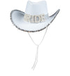 Adult Texan Wild West Country Cowgirl Cowboy Hat - White Bride