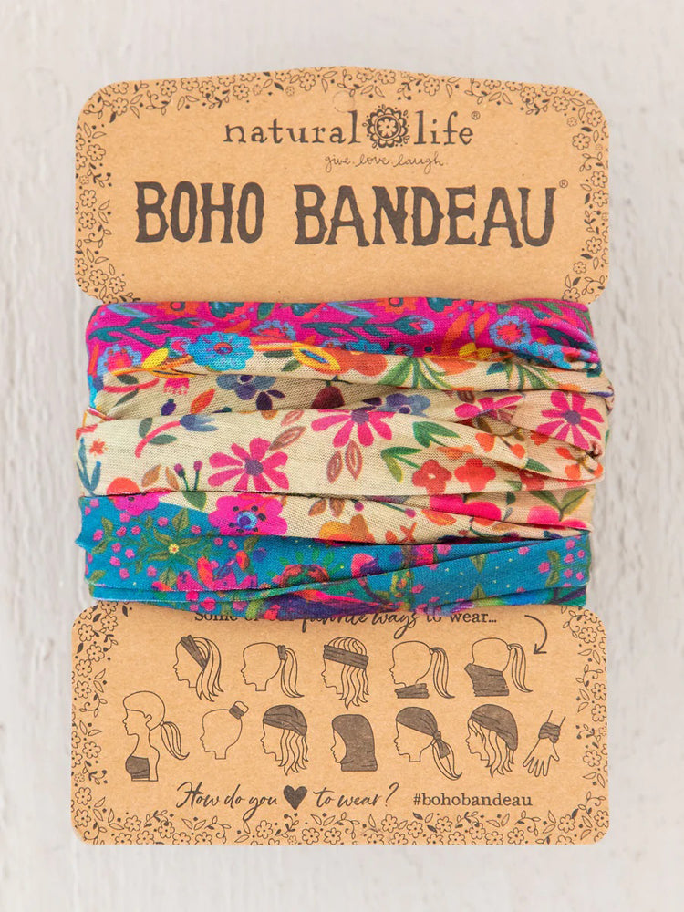 Natural Life Women's Boho Rainbow Border Half Boho Bandeau – Festival  Outlet UK