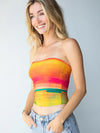 Natural Life Women's Hot Pink Rainbow Boho Bandeau