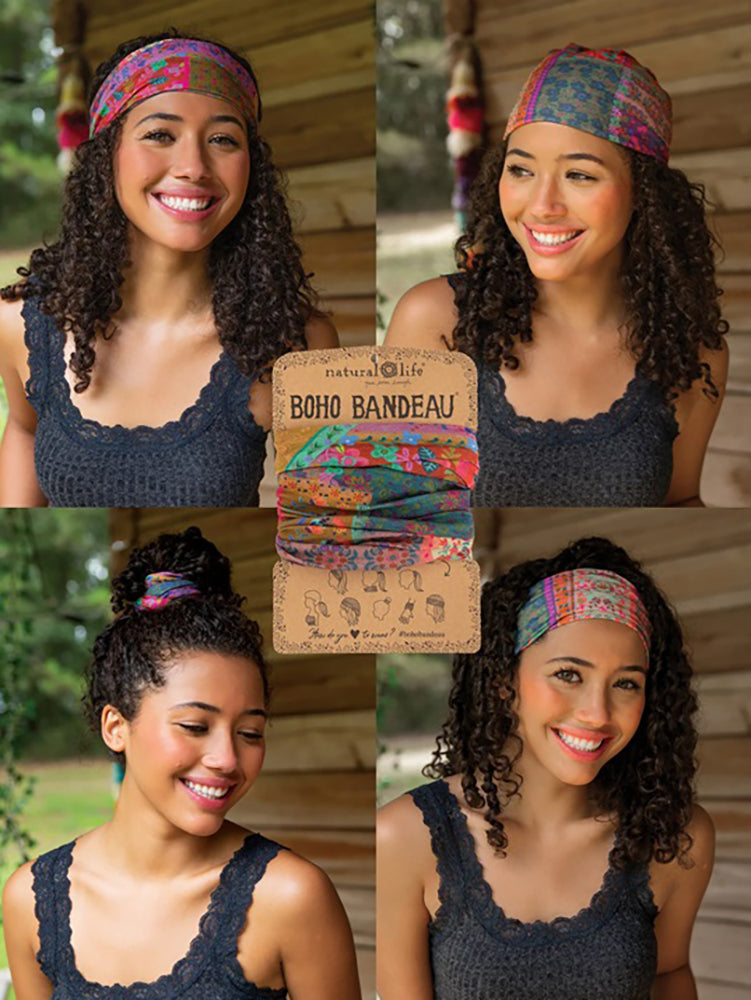 Natural Life Women's Boho Bandeau Multi Patchwork Boho Bandeau