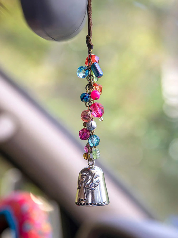 Natural Life Blessing Bell Car Charm - Angel