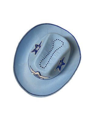 Designed By Sarah - Adult Baby Blue Cowgirl Hat