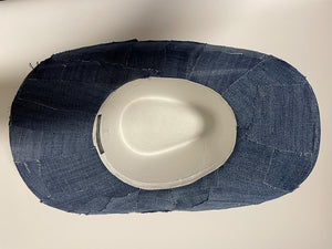 Designed By Sarah - Adult Recycled Denim Texan Cowgirl Hat (v4)