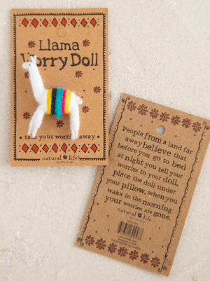 Natural Life Worry Doll - Llama