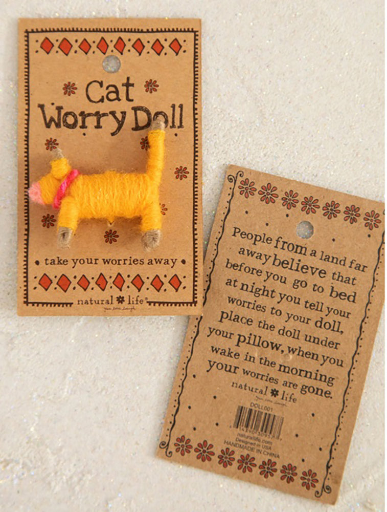 Natural Life Worry Doll - Cat