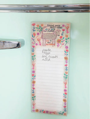 Natural Life Magnetic List Pad - Behind Every Strong Woman