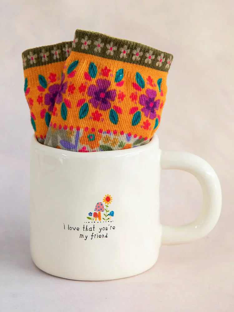 Natural Life Mug & Sock Set - Friend