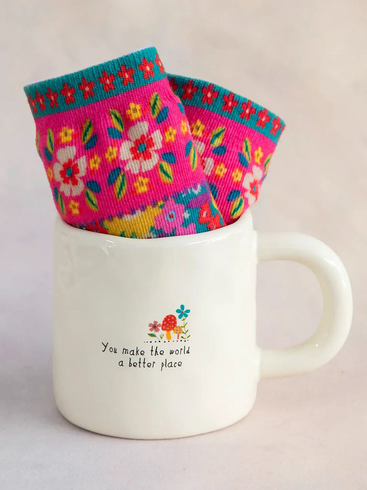 Natural Life Mug & Sock Set - World Better