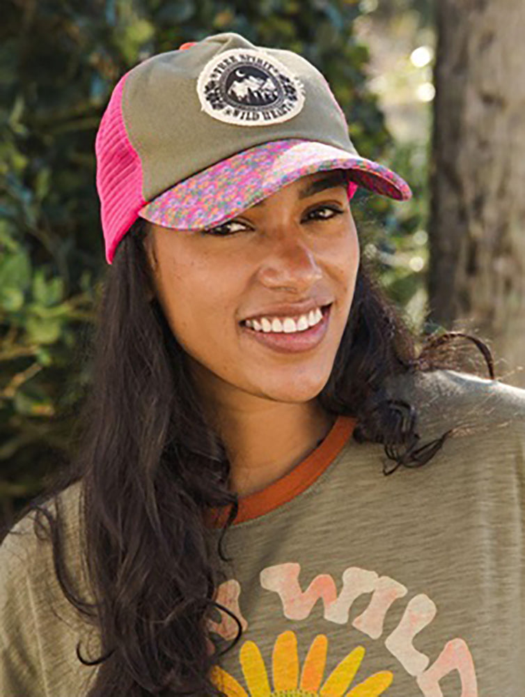 Natural Life Canvas Trucker Hat - Olive Free Spirit