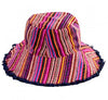 Natural Life Hat - Fuchsia Stripes