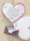 Natural Life Little Envelope Letters - Blue Heart