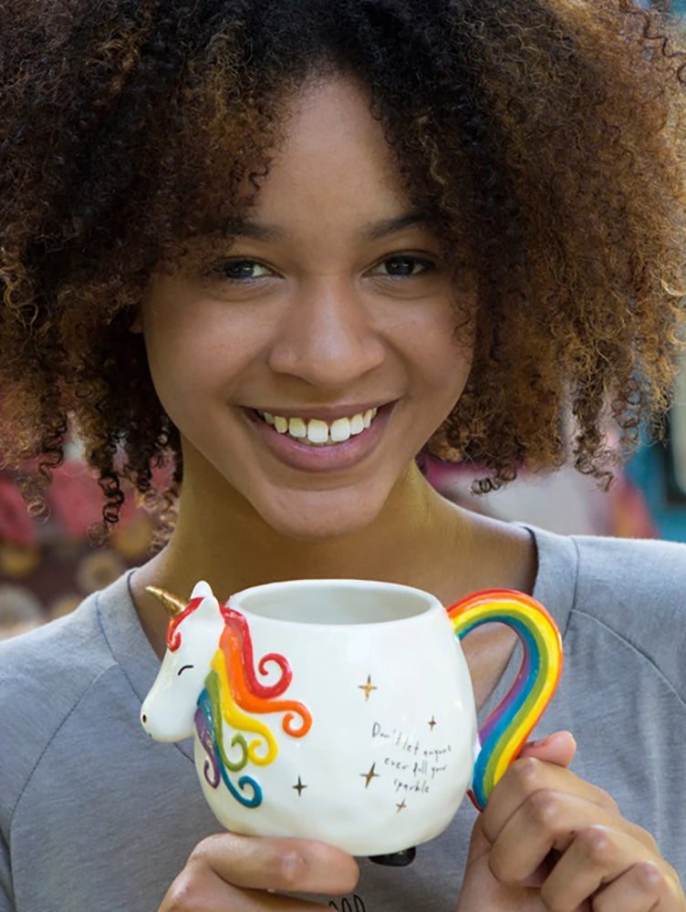 Natural Life Folk Art Coffee Mug - Matilda The Unicorn