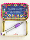 Natural Life Tin Prayer Box - Denim