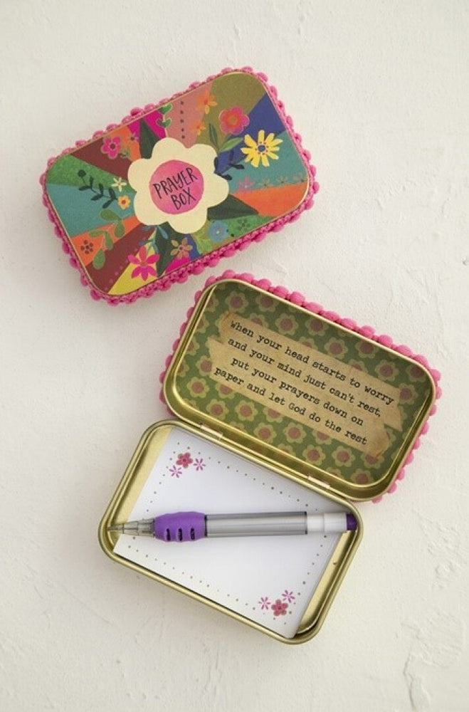 Natural Life Tin Prayer Box - Rainbow