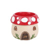 Mushroom House Resin Tealight Holder