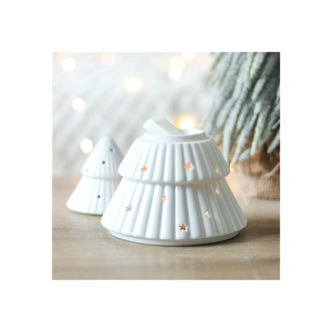 White Christmas Tree Oil Burner