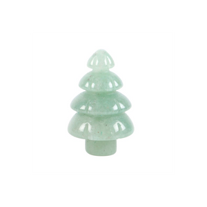 Green Aventurine Crystal Christmas Tree in a Bag