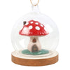 Mushroom House Glass Dome Hanging Decoration