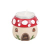 Mushroom House Resin Tealight Holder