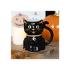 Spooky Black Cat Shaped Mug