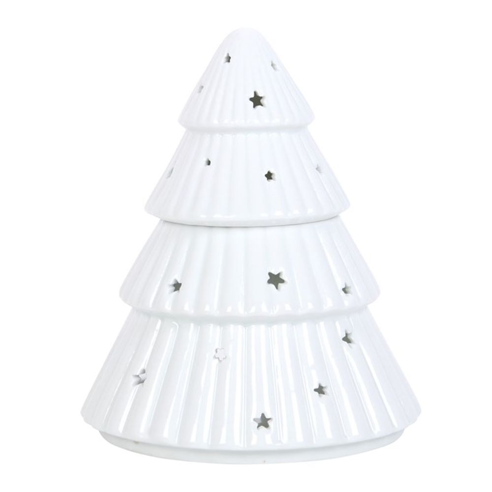 White Christmas Tree Oil Burner