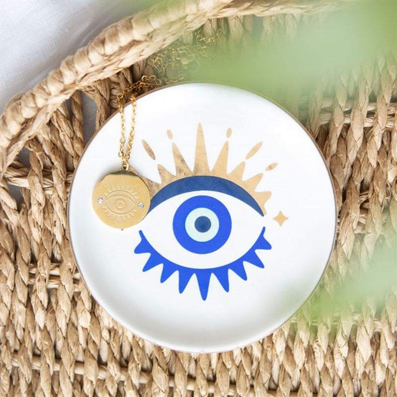 All Seeing Eye Necklace & Dish Gift Set