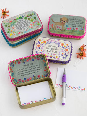 Natural Life Tin Prayer Box - Thankful Grateful