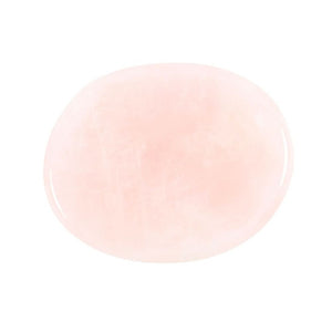 You Are Loved Rose Quartz Crystal Palm Stone