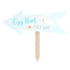 Egg Hunt This Way Sign Stake