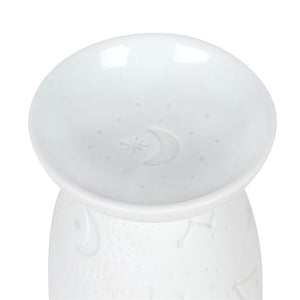 White Ceramic Constellation Oil Burner