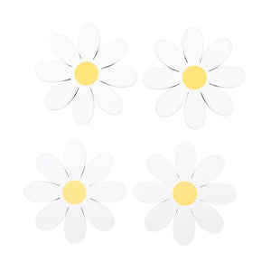 Set of 4 Daisy Shaped Coasters